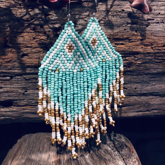 Plunder Jewelry - 🍁Retired Plunder Seed Bead Native Style Earrings